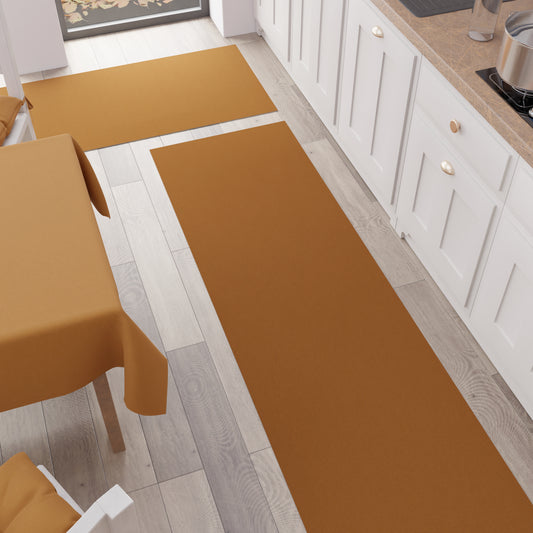 Tapis de Cuisine Couloir Cuisine Uni Cuivre