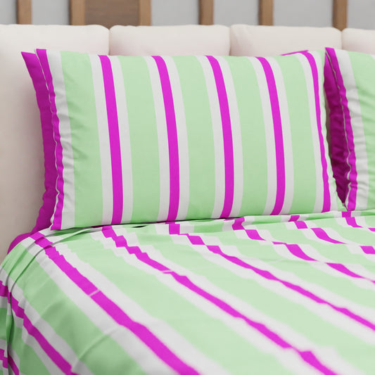 Copriletto Estivo, Coperta Leggera, con Federe Mille Righe 07