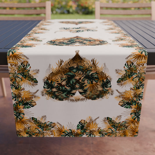 Runner Tavola Antimacchia Tropical-04 40x140 cm Stampa Digitale Made in Italy | PETTI