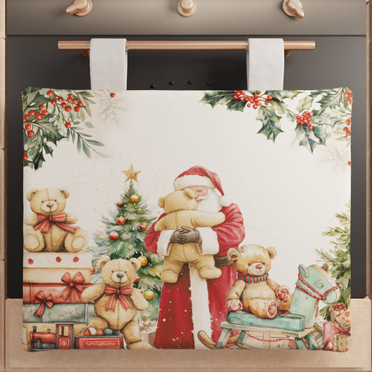 Housse de Four de Noël pour Cuisine en Impression Digitale Sweet Santa