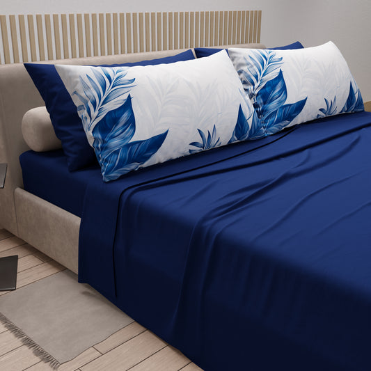 Draps en Coton, Parure de Lit avec Taies d'Oreiller en Impression Numérique Sydney