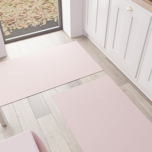 Tapis de cuisine, couloir de cuisine, uni rose