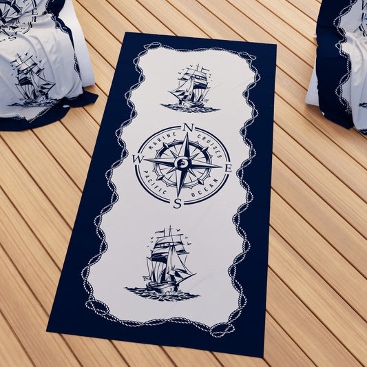Microfibre Beach Towel, Beach Towel, Sunbed Towel, Marine