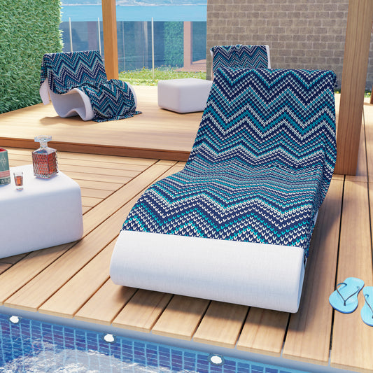 Microfibre Beach Towel, Beach Towel, Sunbed Towel, Blue Stripes