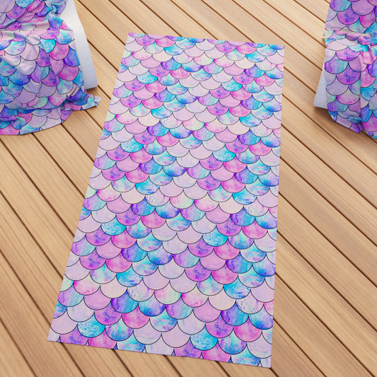 Microfibre Beach Towel, Beach Towel, Sunbed Towel, Little Mermaid