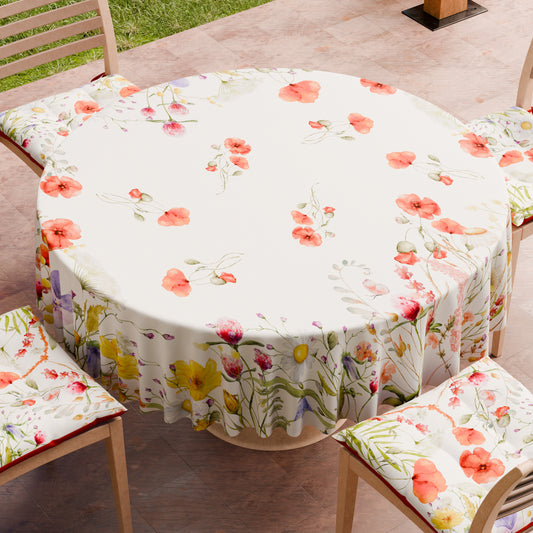 Tovaglia Rotonda Antimacchia Elegante - Ideale per cucina e sala da pranzo - Floreale 10