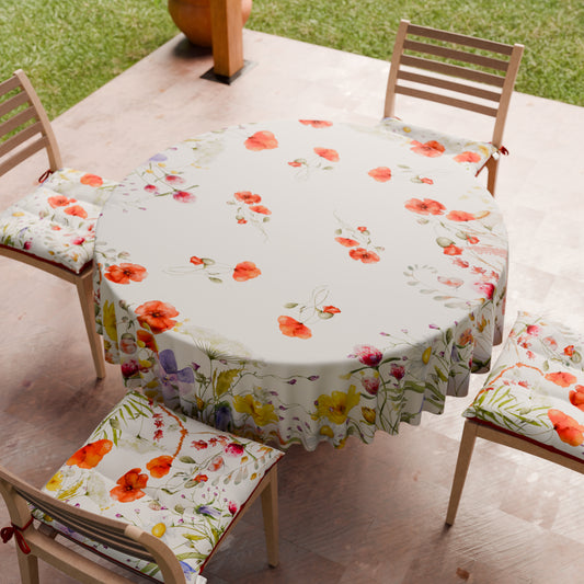 Tovaglia Rotonda Antimacchia Elegante - Ideale per cucina e sala da pranzo - Floreale 10