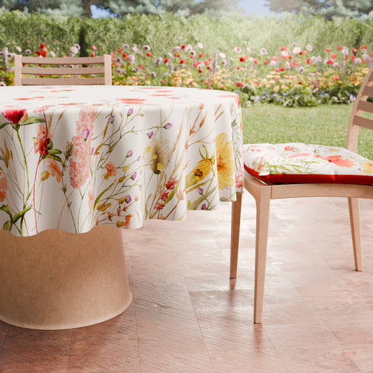 Tovaglia Rotonda Antimacchia Elegante - Ideale per cucina e sala da pranzo - Floreale 10