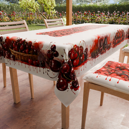 Promo Cucina Fruit Ciliegia Tovaglia in Stampa Digitale + Tovaglia Trasparente + Runner in Omaggio.