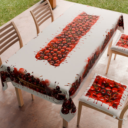 Tovaglia da tavola Antimacchia, Copritavolo da Cucina Fruit - Ciliegia