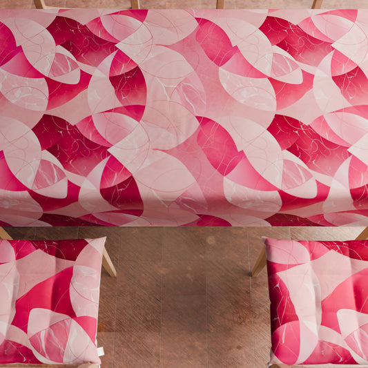 Cuscini per Sedie Coprisedia 6 Pezzi Geo Cerchio Fucsia