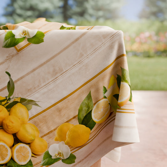 Tovaglia da tavola Antimacchia, Copritavolo da Cucina, Lemon
