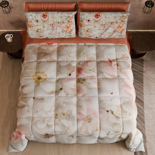 Couette, Couverture Double, Simple, Une Place et Demi Florale 06-21