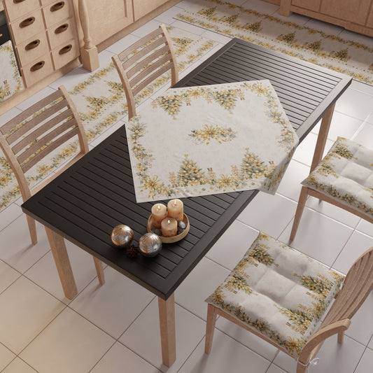 Centrotavola Natalizio per Cucina in Stampa Digitale Xmas Gold