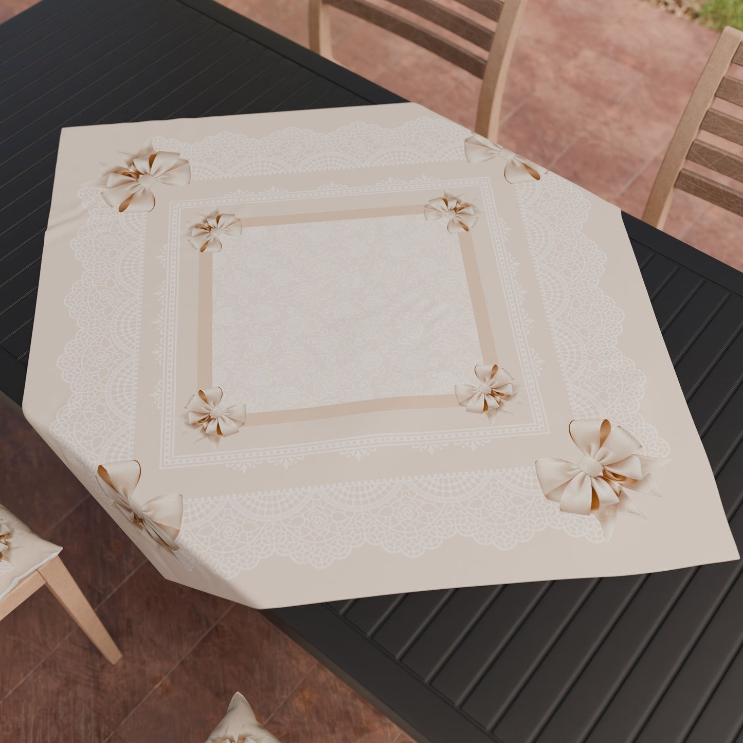 Centrotavola Moderno Cucina in Stampa Digitale Fiocco Beige