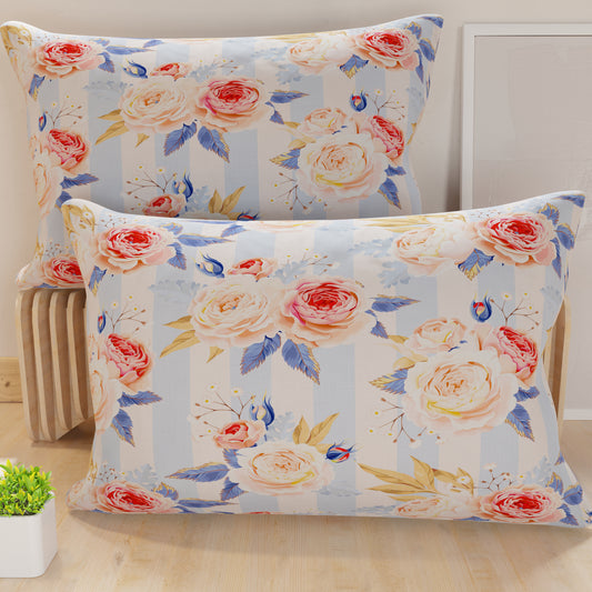 Taies d'oreiller à impression numérique, florale 101