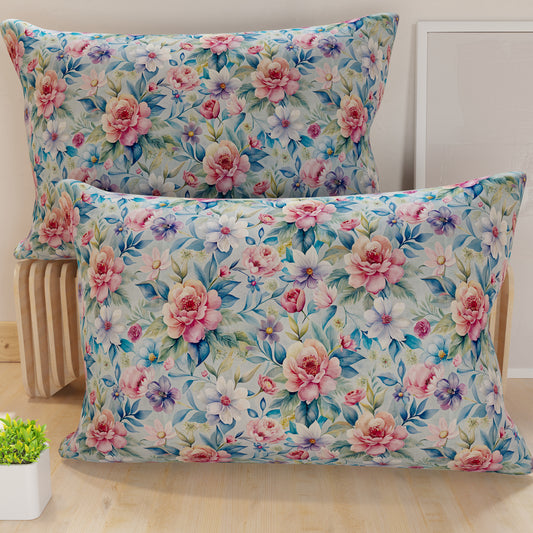 Taies d'oreiller en impression numérique, floral 118