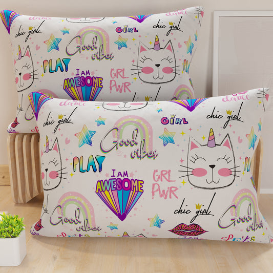 Federe Cuscini in Stampa Digitale, Girl Gattino