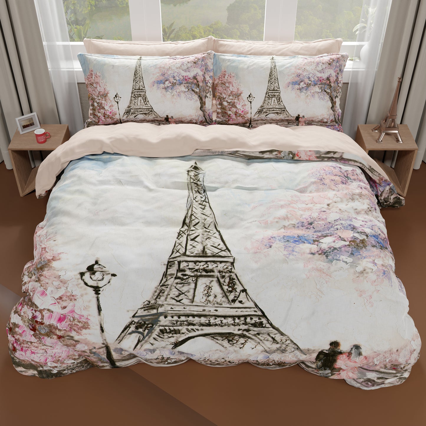 Copripiumino Matrimoniale, Singolo, Una Piazza e Mezza, Paris, Parigi Torre Eiffel