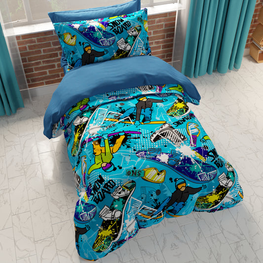 Copripiumino Matrimoniale, Singolo e Una Piazza e Mezza, Snowboard