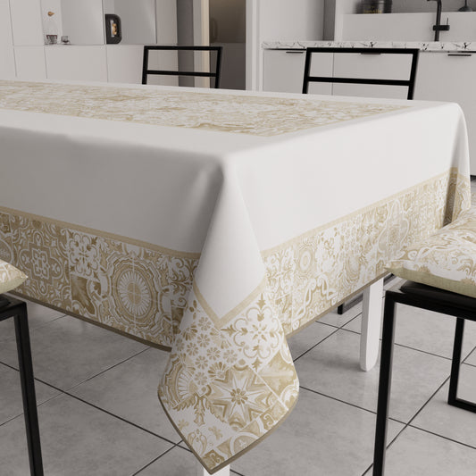 Promo Cucina Vietri Beige 02 in Stampa Digitale + Tovaglia Trasparente + Runner in Omaggio.