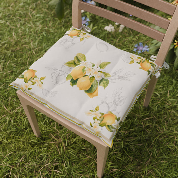 Cuscini per Sedie Frutta — Limoni, Ciliegie Set 6 Pezzi