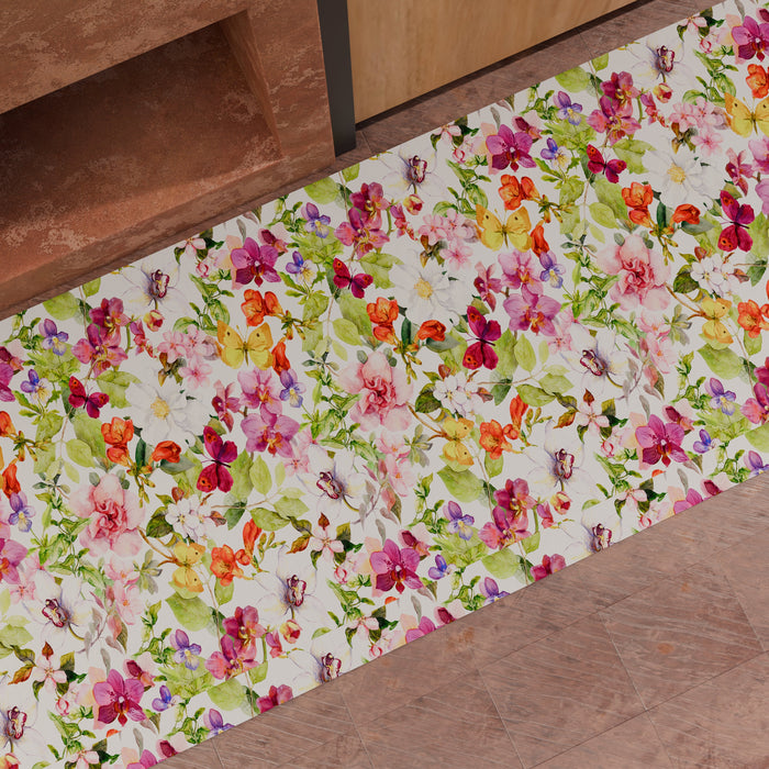 Tappeti Floreali — Fiori e Farfalle