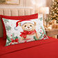Lenzuola Natalizie in Cotone, Completo Letto con Federe in Stampa Digitale 25 Xmas 16