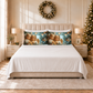 Lenzuola Natalizie in Cotone, Completo Letto con Federe in Stampa Digitale Angel 02 Bianco