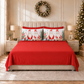 Draps de Noël en Coton, Parure de Lit avec Taies d'Oreiller en Impression Numérique 25 Xmas 6