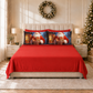 Draps de Noël en Coton, Parure de Lit avec Taies d'Oreiller en Impression Numérique 25 Xmas 2