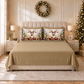 Draps de Noël en Coton, Parure de Lit avec Taies d'Oreiller en Impression Numérique Renne