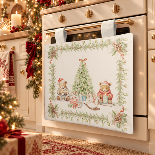 Housse de Four de Noël pour Cuisine en Impression Numérique Xmas Bears