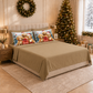 Draps de Noël en coton, parure de lit avec taies d'oreiller en impression numérique Chien