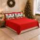 Lenzuola Natalizie in Cotone, Completo Letto con Federe in Stampa Digitale 25 Xmas 11