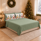 Draps de Noël en Coton, Parure de Lit avec Taies d'Oreiller en Impression Numérique 25 Xmas 17