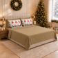 Lenzuola Natalizie in Cotone, Completo Letto con Federe in Stampa Digitale Gnomo 03
