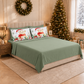 Draps de Noël en Coton, Parure de Lit avec Taies d'Oreiller en Impression Numérique 25 Xmas 16