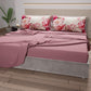 Lenzuola in Cotone, Completo Letto con Federe in Stampa Digitale Floreale 04-152