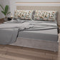 Draps en coton, Parure de lit avec taies d'oreiller en impression digitale Shabby 318