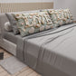 Draps en coton, Parure de lit avec taies d'oreiller en impression digitale Shabby 318