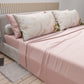 Draps en coton, Parure de lit avec taies d'oreiller en impression digitale Shabby 319