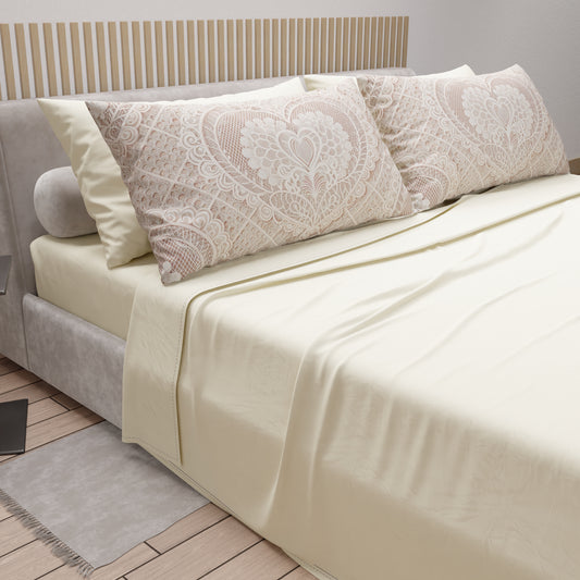 Lenzuola in Cotone, Completo Letto con Federe in Stampa Digitale Shabby 321