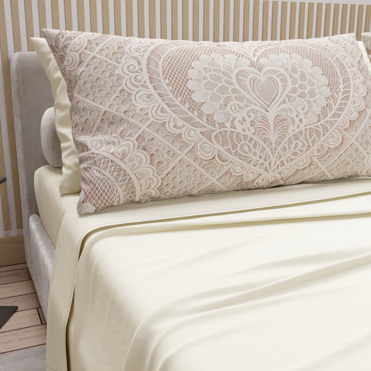 Lenzuola in Cotone, Completo Letto con Federe in Stampa Digitale Shabby 321