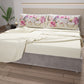 Draps en coton, Parure de lit avec taies d'oreiller en impression digitale Shabby 328