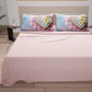Draps en coton, Parure de lit avec taies d'oreiller en impression digitale Shabby 329