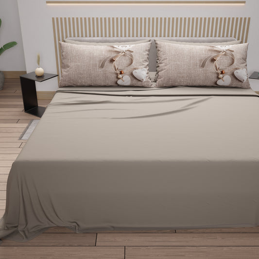 Lenzuola in Cotone, Completo Letto con Federe in Stampa Digitale Shabby 331
