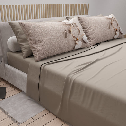 Lenzuola in Cotone, Completo Letto con Federe in Stampa Digitale Shabby 331