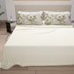 Draps en coton, Parure de lit avec taies d'oreiller en impression digitale Shabby 334
