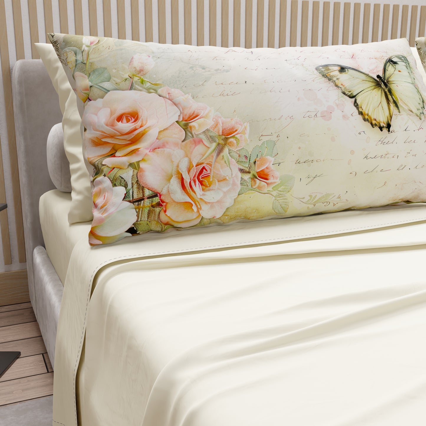 Lenzuola in Cotone, Completo Letto con Federe in Stampa Digitale Shabby 336